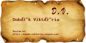 Dobák Viktória névjegykártya